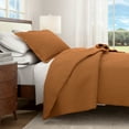 thumbnail image 6 of Great Bay Home Detailed Channel Stitch Microfiber All-Season Quilt Set With Shams (Twin, Copper), 6 of 6