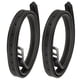 thumbnail image 3 of BRILLAR Un par de cinturón de estribo de caballo de silla de montar de Gran Bretaña, hebilla de acero inoxidable de microfibra de cuero suave, color negro, 3 of 5