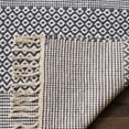thumbnail image 5 of SAFAVIEH Montauk Karlene Geometric Striped Cotton Area Rug, Ivory/Navy, 4' x 6', 5 of 8