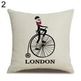 thumbnail image 1 of HEVIRGO Housse de Coussin en Lin avec Motifs de Drapeaux de Londres, 1 of 10