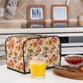 thumbnail image 5 of Rateoe Sunflowers Pumpkins And Autumn Leaves Pattern Toaster Covers 2 Slice Wide Slot,Bread Machine Cover,Bread Dust Cover & Fingerprint Protection,Appliance Covers, 5 of 7