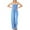 Sky Blue, variant on Cqxid525 Summer clearance sale! Women's Casual Loose Overalls Jumpsuits Sleeveless Wide Leg Long Pant Rompers with Pockets