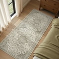 thumbnail image 4 of SIXHOME 2x6 Feet Washable Non-Slip Runner Rug - Traditional Distressed Vintage Brown Rug with Retro Floral Design, Ultra-Soft Indoor Carpet for Kitchens Doorways Bedroom, 4 of 6
