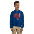 thumbnail image 2 of Awkward Styles Thanksgiving Youth Sweatshirt Pink Turkey Crewneck Tops for Kids, 2 of 5