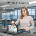 thumbnail image 3 of Neceser PACKISM aprobado por la TSA con purpurina transparente, 3 of 9