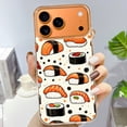 thumbnail image 3 of Case For Apple iPhone Air / 17 Pro / 17 Pro Max Series Case, Slim Thin Transparent Flexible Clear TPU Shockproof Phone Case For iPhone 17 Series, Sushi & Boba Crop Pattern (2), 3 of 6
