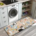thumbnail image 3 of Corgi Dog and Flower Florals Kitchen Rug Mat,Kitchen Runner Rugs Non Skid Washable,Decorative Kitchen Floor Mats for Kitchen,Sink,Laundry,17"x47.2", 3 of 7