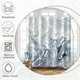 thumbnail image 4 of Nature Landscape Shower Curtain Summer Forest River Jungle Waterfall Lake Window Scenery Shower Curtains Decorative for Bathroom Waterproof Fabric Shower Curtain with Hooks 48x72 Inches, 4 of 6