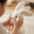 thumbnail image 6 of Interactive Bunny Toy, Animated Bunny Toy, 12inWhite Plush Bunny Stuffed Animal, Floppy Ear Movement, Singing, EasterforToddlers, Carrot Bow Detail, 1 Pc, 6 of 6