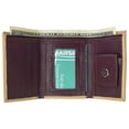 thumbnail image 4 of Premium Soft Leather Childrens Trifold Wallet Kids Bicolor Wallet Gift P 825 (C), 4 of 10