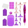thumbnail image 4 of Herramientas de artesanía de diamantes, bolígrafo de punta, bandejas antideslizantes, accesorios de artesanía de diamantes, punta de metal para manual Violeta Soledad bolígrafo artesanal de diamantes, 4 of 6