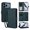 Darkblue, variant on Dteck Wallet Crossbody Strap Case for iPhone 17 Pro Max,Magnetic Leather+TPU Card Slots Zipper Wallet Case Shockproof Kickstand Cover with Detachable Wrist Strap / Shoulder Strap,Black