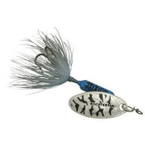Yakima Bait Worden's Original Rooster Tail, Inline Spinnerbait Fishing Lure, Metallic Blue Tiger, 1/8 oz