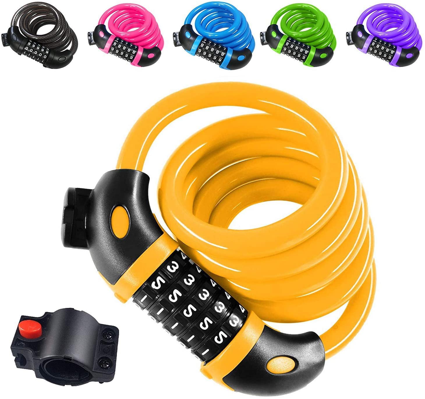 bicycle cable lock holder