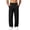 A Black, variant on Men's Casual Pants Dqueduo Men's Solid Color Stretch Loose Casual Multi Pocket Elastic Waistband Wide Leg Pants Long Trousers Black XL