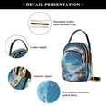 thumbnail image 4 of FORMRS Crossbody Bag for Women Quilted Travel Shoulder Cell Phone Purse with Chain Strap Handbag, Floral Moon, 4 of 7