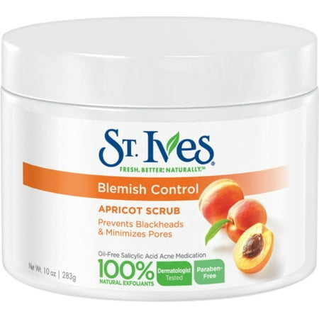 St. Ives Naturally Clear Apricot Scrub Blemish & Blackhead Control 10 oz (Pack of (Best Of Burl Ives)