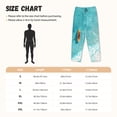 thumbnail image 3 of Balery Tranquil Ocean Canoe Journey Pantalones de pijama para mujer, pijamas ultraligeros, pantalones de estar por casa-Large, 3 of 6