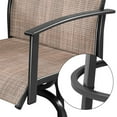 thumbnail image 5 of DIYOO 2-Piece Patio Bar Stools Set - All-Weather Textilene Swivel Stools with High Back & Armrests, 23.23 x 26.38 x 51.38 Inches (LxWxH), Outdoor Counter Height Chairs for Deck Garden Poolside, 5 of 12