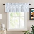 thumbnail image 2 of Blue Boho Floral Kitchen Valances for Windows, Farmhouse Middle Century Flowers Bathroom Window Valances 42x12 Inch Rod Pocket Window Treatments Valance Curtains for Living Room Bedroom Decor, 2 of 9