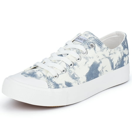 JENN ARDOR Women s Canvas Shoes Casual Sneakers Low Top Lace Up Classics Styles Fashion Comfortable Walking Flats