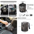 thumbnail image 4 of Xoenoiee Elk American Flag Car Front Seat Covers 12Pcs Set with Steering Wheel &Seat Belt Cover Car Trash Can Armrest Cover Air Vent Bag Rear View Mirror Cover Cup Coasters Kychain, 4 of 7