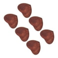 6PCS Guitar Pick Wooden Heart Shaped Burr Free Smooth Surface Guitar