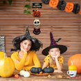 thumbnail image 4 of Decoraciones de Halloween Letrero colgante de puerta Feliz Halloween Paneles de madera rústica Letrero de suspensión de puerta para Halloween Dormitorio en casa Decoración interior al aire libre JAMW Sencillez, 4 of 5