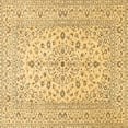 thumbnail image 1 of Ahgly Company Indoor Square Medallion Brown Traditional Area Rugs, 6' Square, 1 of 4