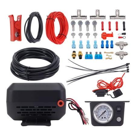 Universal Air shock Compressor Springs Controller Kit for Vans Pickups Air Compressor