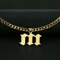 thumbnail image 4 of HOOUN New Personalized Custom Name Stainless Steel Cuban Curb Chain Engraving Necklace-Rose Gold, 4 of 8