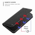thumbnail image 3 of Decase for Samsung Galaxy A12, with RFID Blocking Leather Wallet Credit Card Holder Flip Folio Book Phone Case Shockproof Cover for Women Men, Black, 3 of 7
