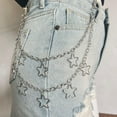 thumbnail image 2 of Y2K Star Pants Chain for Men Jean Chains for Women Pocket Chain for Pants Biker Hip Punk Chains Y2K Jewelry for Women Accessory Silver Trendy Fashion for Music Festival Concert Cosplay, 2 of 7
