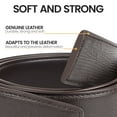 thumbnail image 2 of Mens Belt Leather Dress Casual Belt with Single Prong Buckle 1.5" Width Belts for Men Jeans, Coffee, X25015, 2 of 6