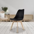 thumbnail image 2 of Juego de Sillas Negras Eames Acojinadas MUNDO IN para Comedor 2 Piezas Casa, 2 of 9
