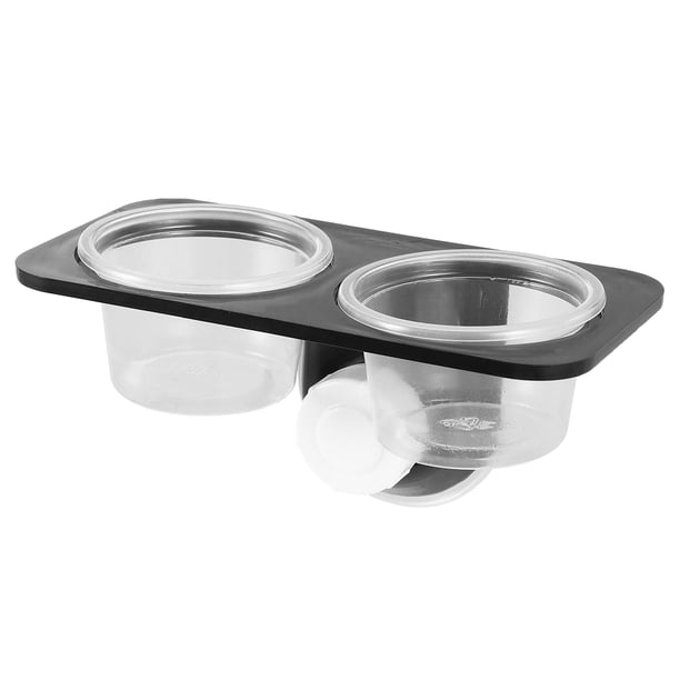 PTOOTP Comedero para reptiles, cuenco para agua y comida, recipiente para lagartos, tortugas, gecos, escorpiones y ciempiés (con ventosa)