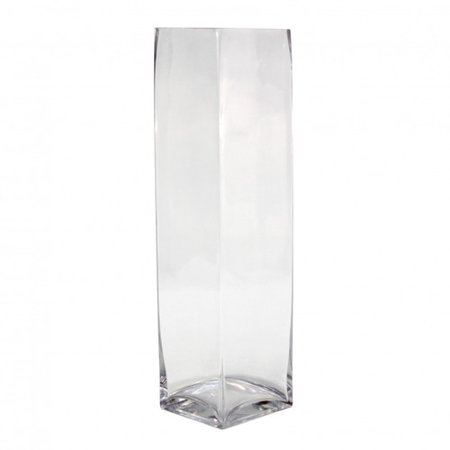 Koyal Wholesale Tall Square Glass Vase Set Of 6 Walmart Com
