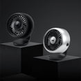 thumbnail image 4 of FrostHike USB Fan with Colorful LED Light Car Air Vent Mounted Multi-functional Silent Auto Cooler Cooling Fans For Vehicle Desk Dashboard Black, 4 of 5