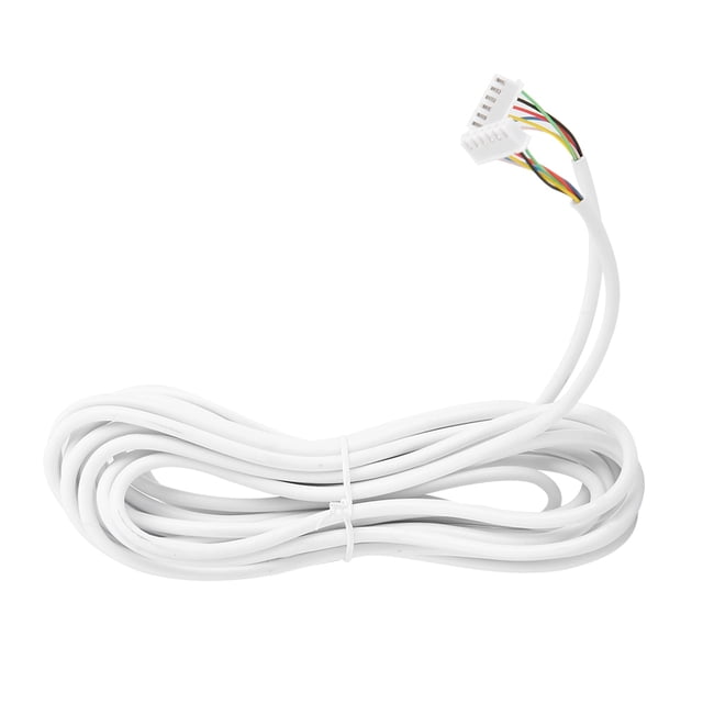Con 2 Conectores De Cable De Repuesto Cable Telefónico, Cable De 6 Núcleos, Cable De Material De Cobre Duradero Para Timbre De Oficina