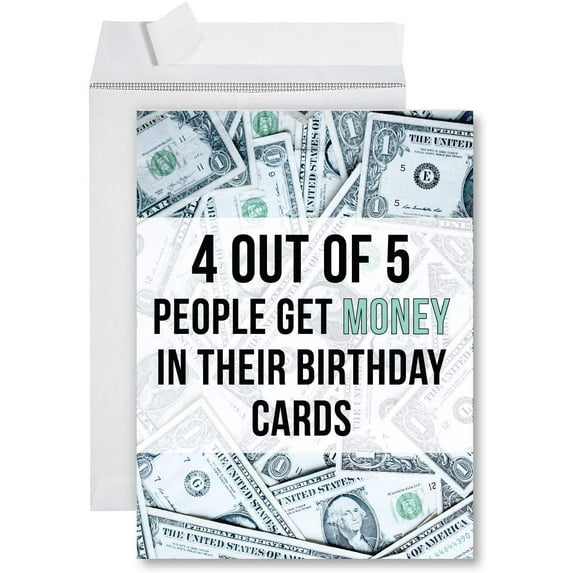 Koyal Wholesale Funny Jumbo Birthday Card With Envelope 8.5 x 11 inch, Greeting Card Office, Happy Birthday # 5