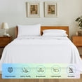thumbnail image 5 of SONORO KATE Bed Sheets Set, 1800 Series Microfiber Deep Pocket 3 Pieces Luxury Soft Sheet Set, Twin, White, 5 of 8