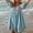 Blue, variant on TOPUUTP Summer Dresses for Women 2025 Under $10 Pleated Puff Short Sleeve Summer Loose Casual Sundress Square Neck Travel Vacation Dress Blue XL
