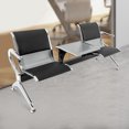 thumbnail image 3 of DENSET For Guest 2 Seat Waiting Chair Airport Bench Reception Room Chair Office PU Seat Salon Reception Chair, 3 of 22