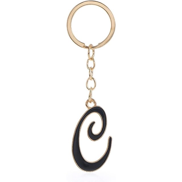 Letter Keychain,26 Letters A-Z Decorative Letter Keychain,Name Keychain for Women Girls Men Teenager Gift