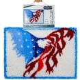 thumbnail image 2 of American Eagle Crochet Yarn Kits,Needlework Latch Hook Kit Unfinished Crocheting Rug Yarn Cushion Embroidery Carpet Set, 2 of 8