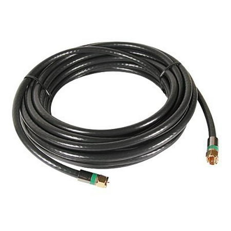 Philips PH5206 - RF cable - F connector male to F connector male - 25 ft - quad shielded coaxial