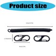 thumbnail image 3 of Boating Fishing Rope Retention Rope Retractable Spring Elastics Rope Retractable Coiled Tethers with Carabiner Enduring, 3 of 9