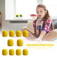 thumbnail image 2 of 10pcs Microphone Windscreen Sponge Cover Mic Foam Protective Caps (Yellow) Musical Instrument Accessories, 2 of 6