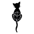 thumbnail image 1 of Reloj de pared Silence 3D con cola de gato que menea para dormitorio infantil, guardería, sala de estudio 150x468 mm, 1 of 9