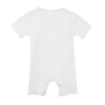 thumbnail image 2 of QNANSPI Baby Boys and Girls Romper, Toddler One Piece Jumpsuit, Unisex Newborn Solid Color Short Sleeve Romper Round Neck Summer Bodysuit for 0-24 Months Infants, 2 of 7